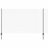 Vidaxl hek met paal groen 1,4 x 10 m staal en pvc