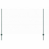 Vidaxl hek met paal groen 1,4 x 10 m staal en pvc