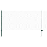 Vidaxl hek met paal groen 1 x 25 m staal