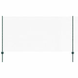 Vidaxl hek met paal groen 1,2 x 25 m staal