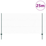 Vidaxl hek met paal groen 1,2 x 25 m staal
