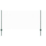 Vidaxl hek met paal groen 1 x 50 m staal en pvc