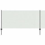 Vidaxl hek met paal grijs 1 x 10 m staal en pvc