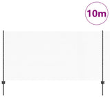Vidaxl hek met paal grijs 1,2 x 10 m staal en pvc