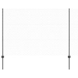 Vidaxl hek met paal grijs 1,5 x 25 m staal