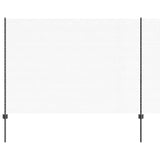 Vidaxl hek met paal grijs 1,6 x 25 m staal en pvc