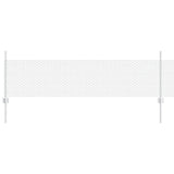 Vidaxl hek met paal zilver 0,5 x 10 m staal