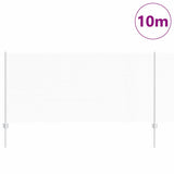 Vidaxl hek met paal zilver 1 x 10 m staal