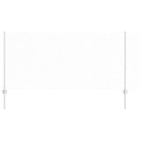 Vidaxl hek met paal zilver 1 x 25 m staal