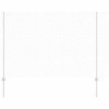 Vidaxl hek met paal zilver 1,5 x 25 m staal