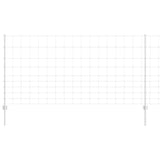 Vidaxl hek met paal zilver 1,2 x 25 m staal