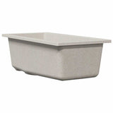 Vidaxl keukenwasbak beige 21 x 44 x 14 cm graniet