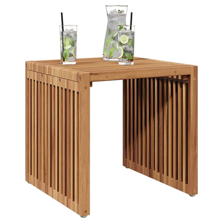 Vidaxl tuin bijzettafel bruin 45 x 45,5 x 45,5 cm massief teakhout