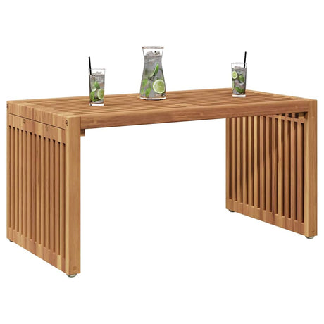 Vidaxl tuin bijzettafel bruin 70 x 37,5 x 35,5 cm massief teakhout