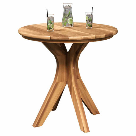 Vidaxl bijzettafel bruin 55 x 55 x 51 cm massief teakhout