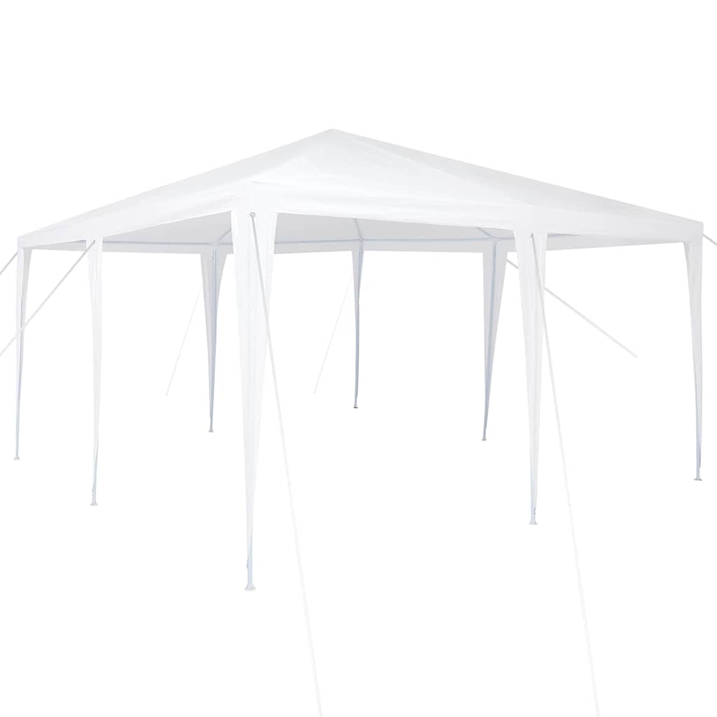 Vidaxl partytent wit 400 x 400 x 266 cm polyethyleen en staal