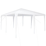 Vidaxl partytent wit 400 x 400 x 266 cm polyethyleen en staal