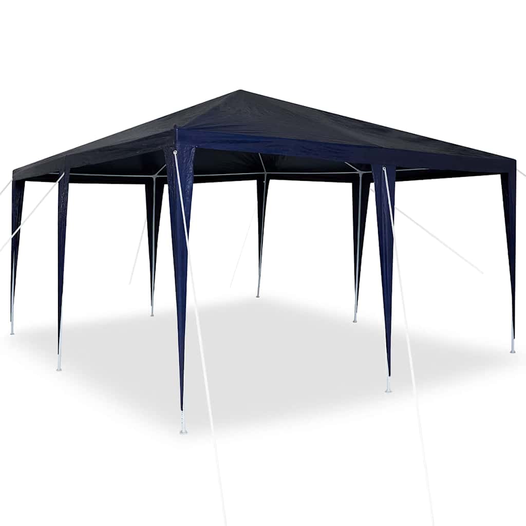 Vidaxl partytent blauw 400 x 400 x 266 cm polyethyleen en staal