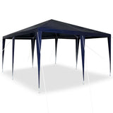 Vidaxl partytent blauw 400 x 400 x 266 cm polyethyleen en staal