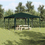 Vidaxl partytent groen 400 x 400 x 266 cm polyethyleen en staal