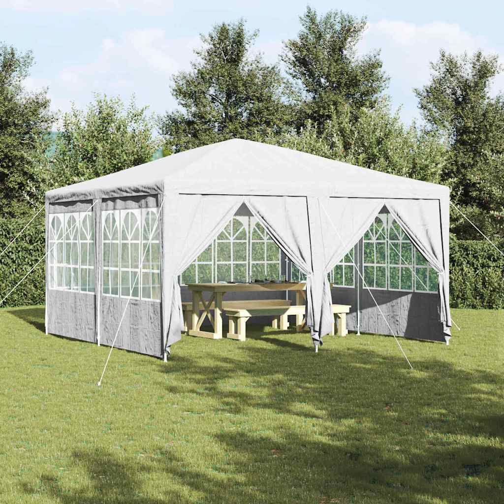 Vidaxl partytent wit 400 x 400 x 266 cm polyetheen