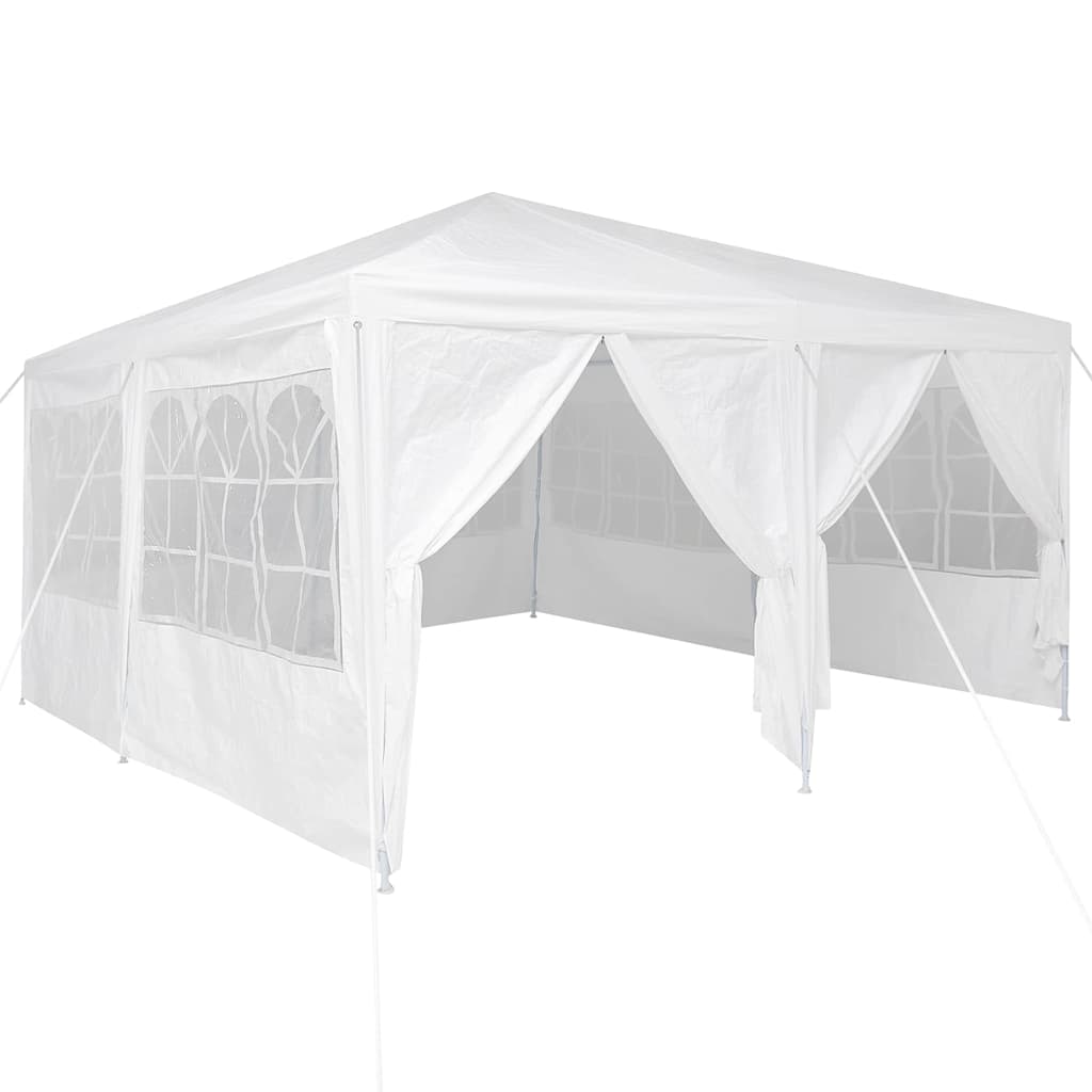 Vidaxl partytent wit 400 x 400 x 266 cm polyetheen