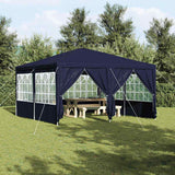 Vidaxl partytent blauw 400 x 400 x 266 cm polyetheen