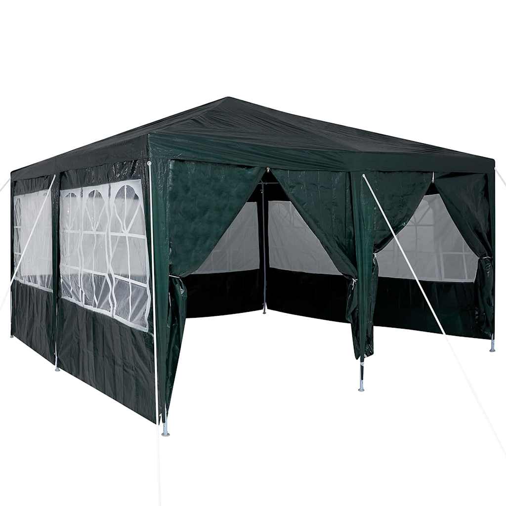 Vidaxl partytent groen 400 x 400 x 266 cm polyetheen
