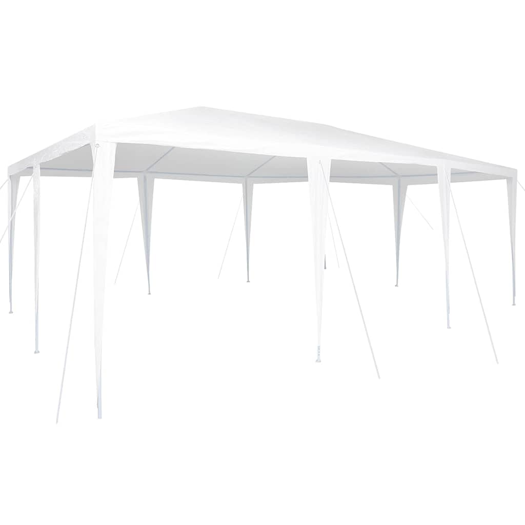 Vidaxl partytent wit 600 x 400 x 266 cm polyethyleen en staal