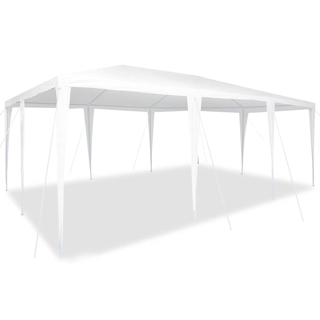 Vidaxl partytent wit 600 x 400 x 266 cm polyethyleen en staal