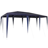 Vidaxl partytent blauw 600 x 400 x 266 cm polyethyleen en staal
