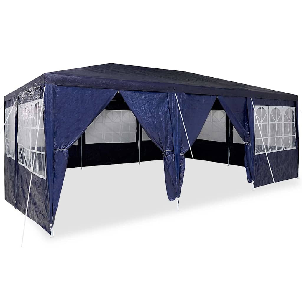 Vidaxl partytent blauw 600 x 400 x 266 cm polyetheen
