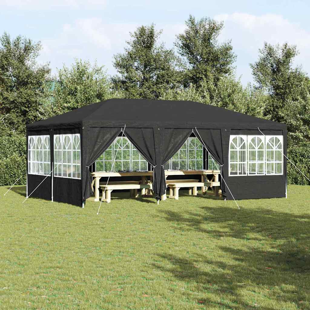 Vidaxl partytent antraciet 600 x 400 x 266 cm polyetheen