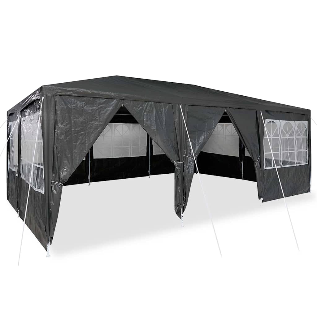 Vidaxl partytent antraciet 600 x 400 x 266 cm polyetheen