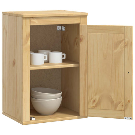 Vidaxl kast ski honingbruin 40 x 32 x 60 cm massief grenenhout
