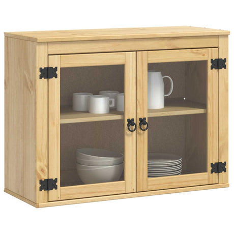 Vidaxl kast ski honingbruin 80 x 32 x 60 cm massief grenenhout