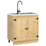 Vidaxl kast ski honingbruin 80 x 46 x 81 cm massief grenenhout