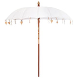 Vidaxl balinese parasol crème 220 x 220 x 260 cm