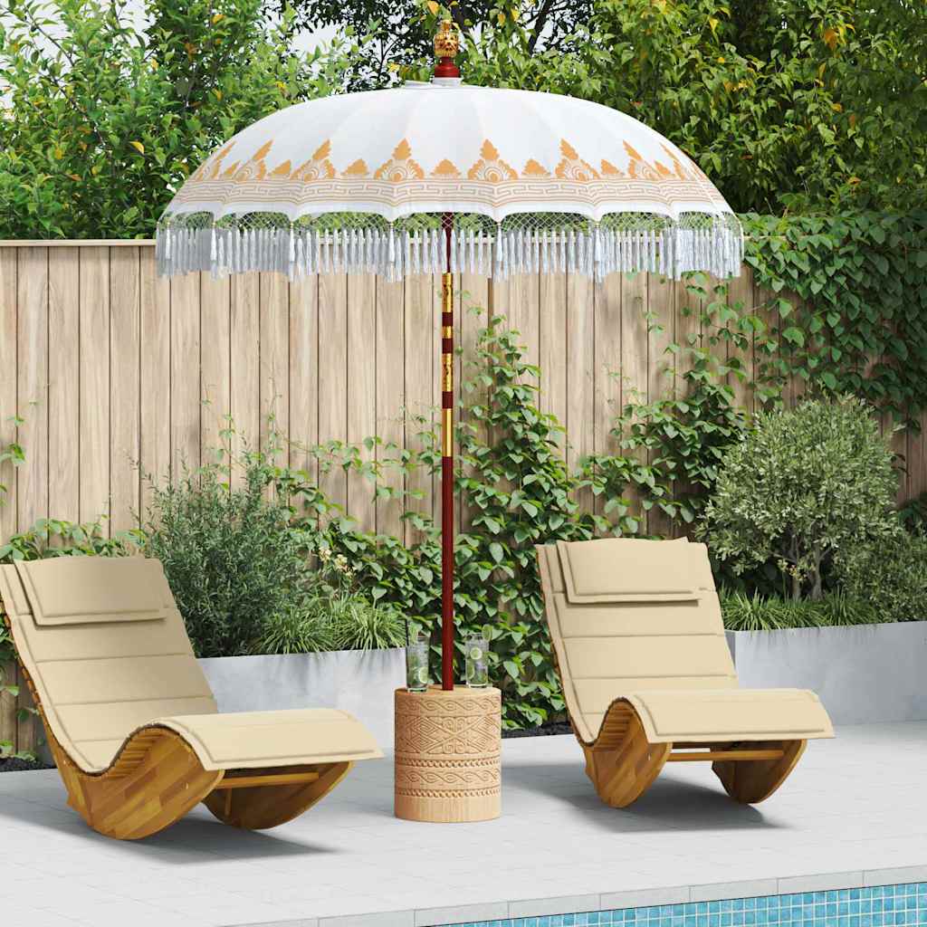 Vidaxl balinese parasol crème 190 x 190 x 260 cm