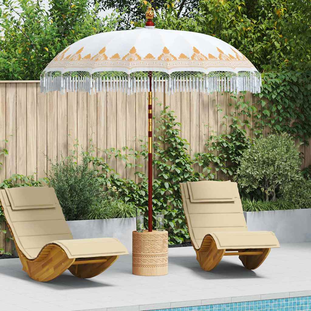 Vidaxl balinese parasol crème 215 x 215 x 260 cm
