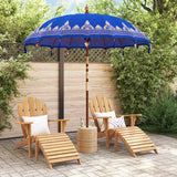 Vidaxl balinese parasol blauw 215 x 215 x 260 cm
