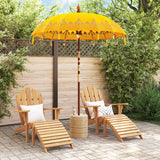 Vidaxl balinese parasol geel 185 x 185 x 260 cm
