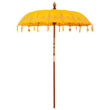 Vidaxl balinese parasol geel 185 x 185 x 260 cm
