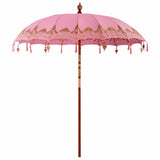 Vidaxl balinese parasol roze 215 x 215 x 260 cm