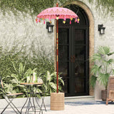 Vidaxl balinese parasol roze 125 x 125 x 260 cm