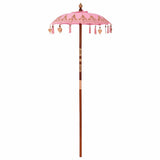 Vidaxl balinese parasol roze 125 x 125 x 260 cm