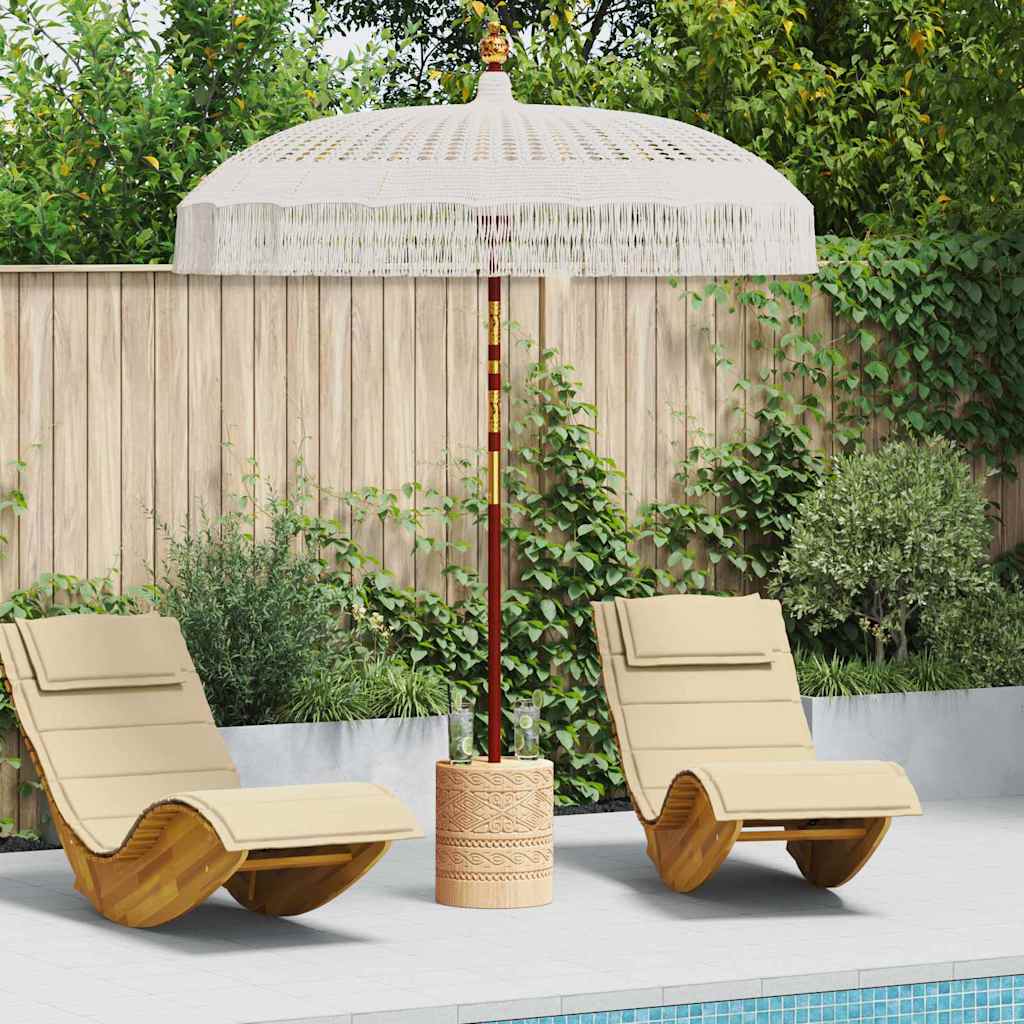 Vidaxl macramé parasol 190 x 190 x 260 cm