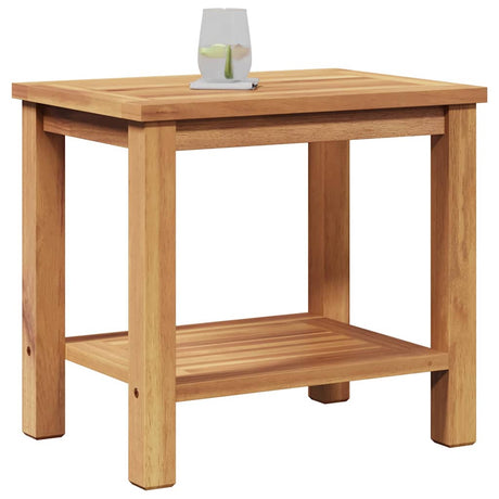 Vidaxl salontafel met opslag bruin 50 x 35 x 45 cm massief teakhout