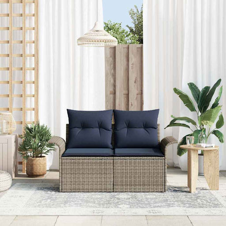 Vidaxl tuinbank 2-aantal zitplaatsen poly rattan
