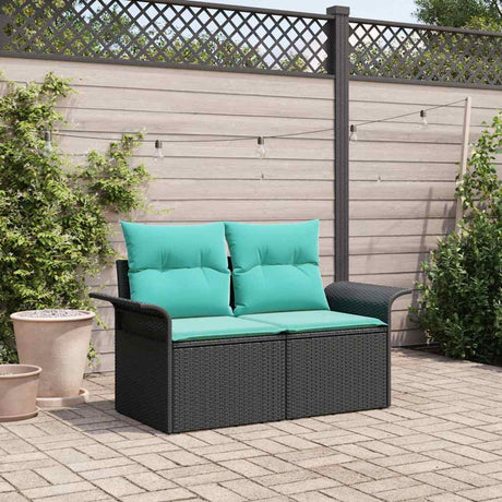 Vidaxl tuinbank 2-aantal zitplaatsen poly rattan